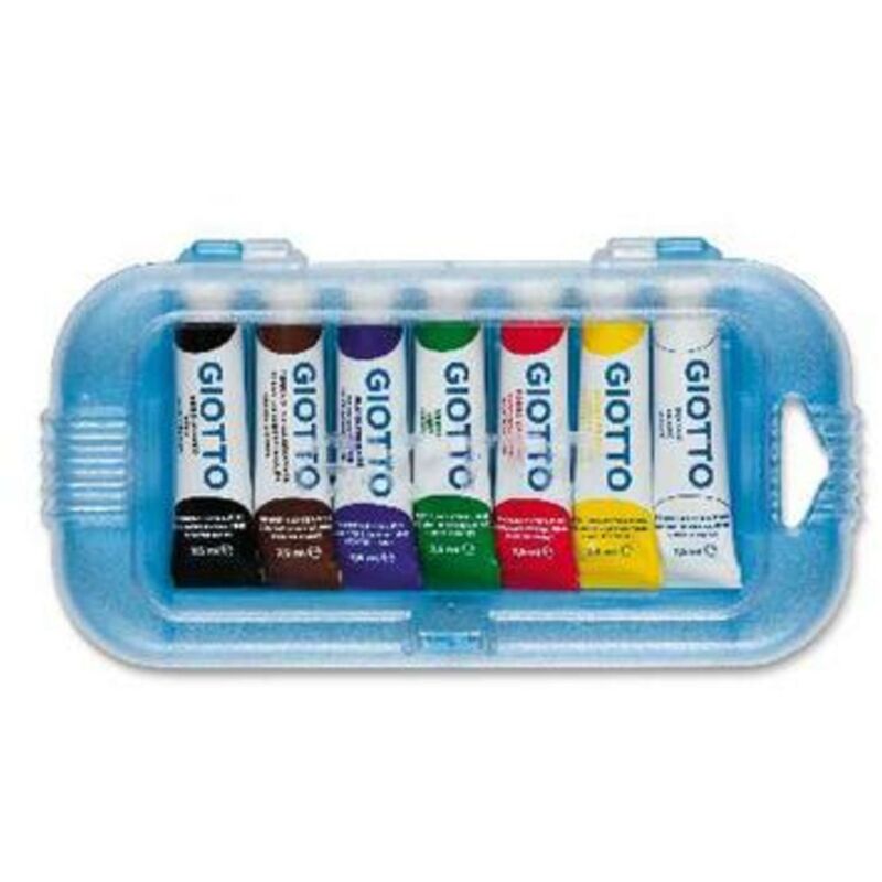 foto del prodotto giotto scatola 7 tempere 7.5ml. tubo 3 art. 3015 x5