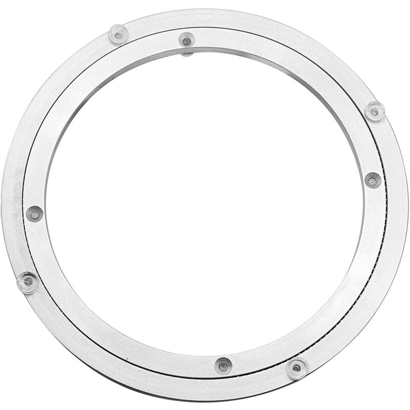 foto del prodotto giradischi lazy susan in lega di alluminio, giradischi lazy susan per impieghi gravosi, piastra rotante con cuscinetto, tavolo da pranzo rotondo,