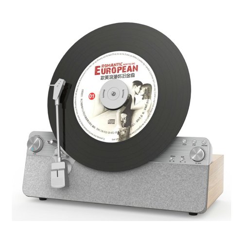 foto del prodotto giradischi lenco ls series lsa 071 silver e legno