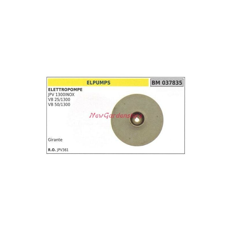 foto del prodotto girante elpumps elettropompa jpv 1300inox 037835