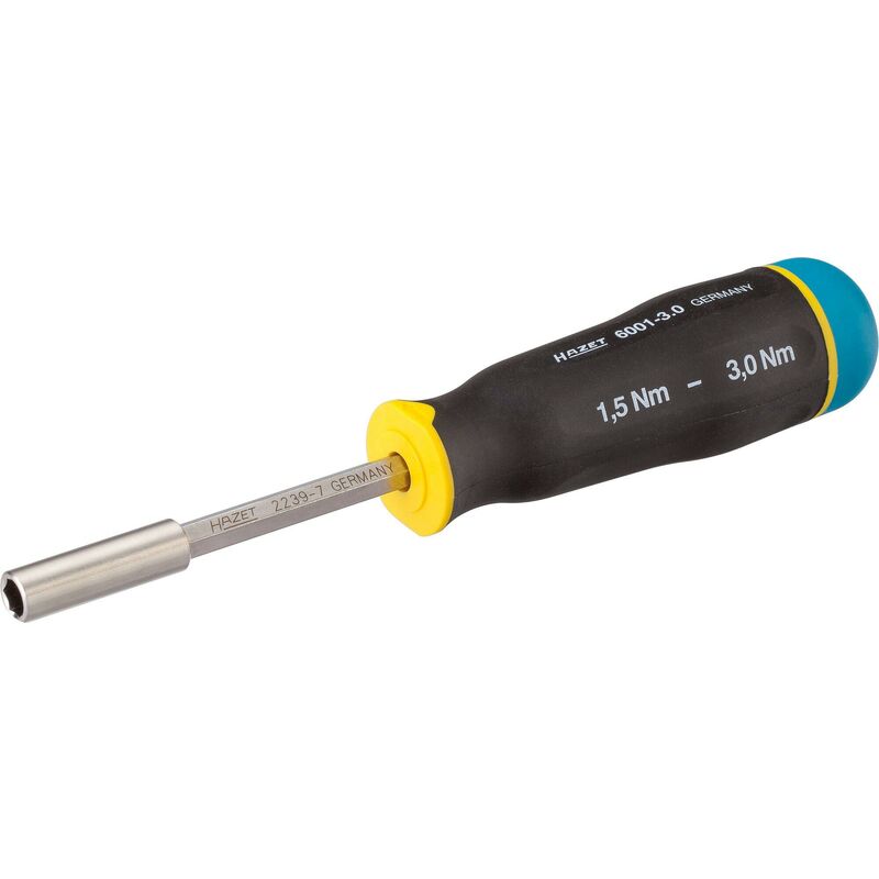 foto del prodotto giravite dinamometrico 6001 3.0 3 campo di coppia min max 1.5 3 nm precisione 6 attacco esagonale, cavo, 1 4 di pollice 6,3 mm 3 pezzi