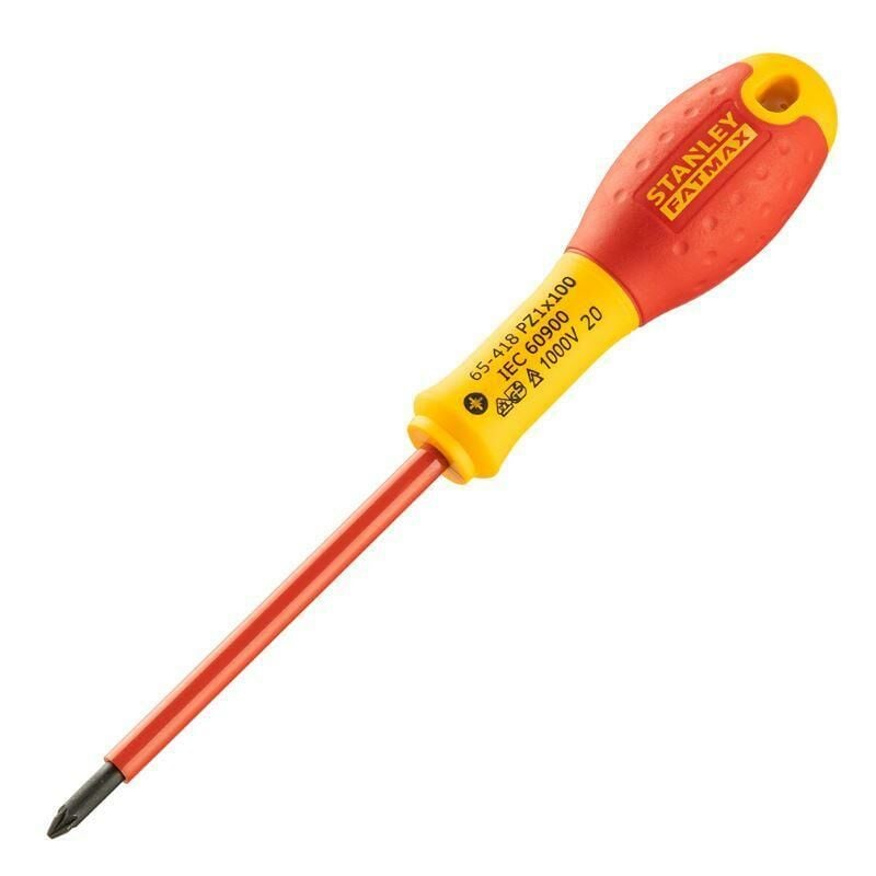 foto del prodotto giravite fatmax stanley lama isolata pozidriv 1 x100mm 0 65 418
