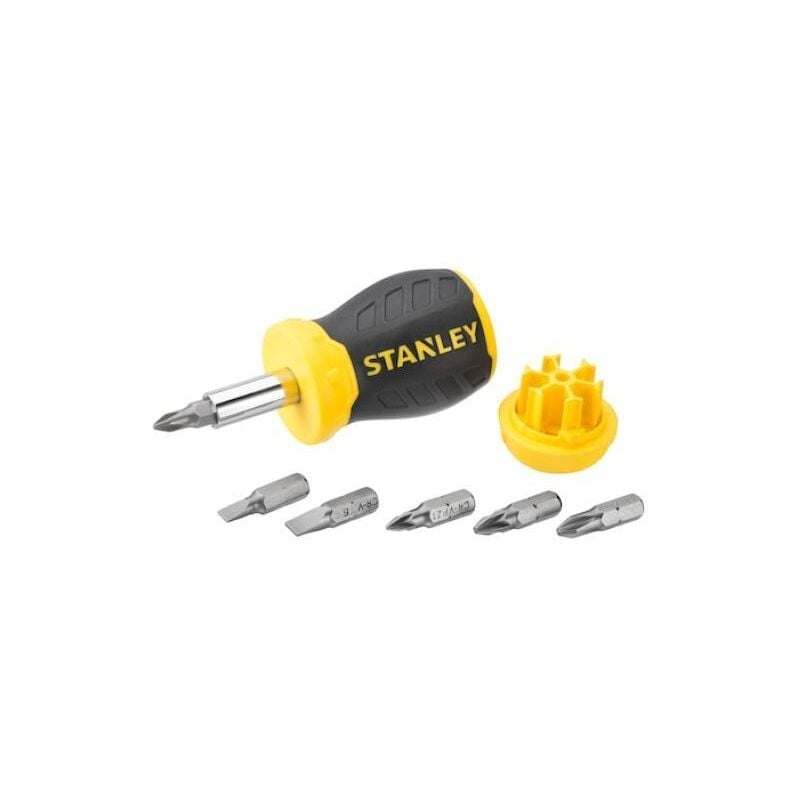 foto del prodotto giravite nano portainserti stanley con 6 inserti - 0-66-357