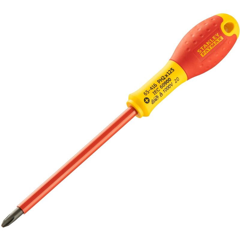 foto del prodotto giravite stanley fatmax 0 65 416 lama isolata phillips 2x125 mm