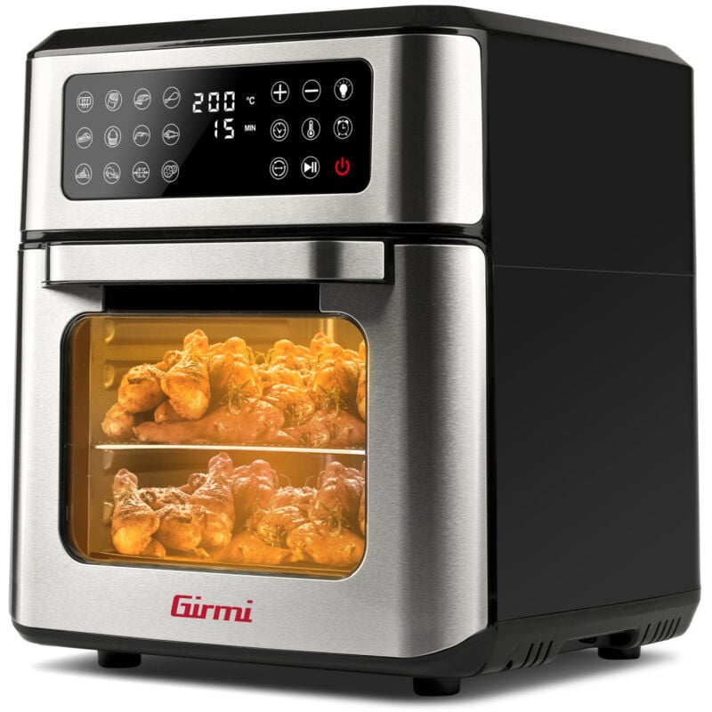 foto del prodotto girmi fg9700 friggitrice singolo 12 l 1800 w friggitrice ad aria calda acciaio inox