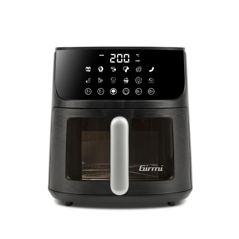 foto del prodotto girmi friggitrice ad aria fg78 display digitale piedini antiscivolo potenza 1500 w capienza 6 lt 28x37x29h cm