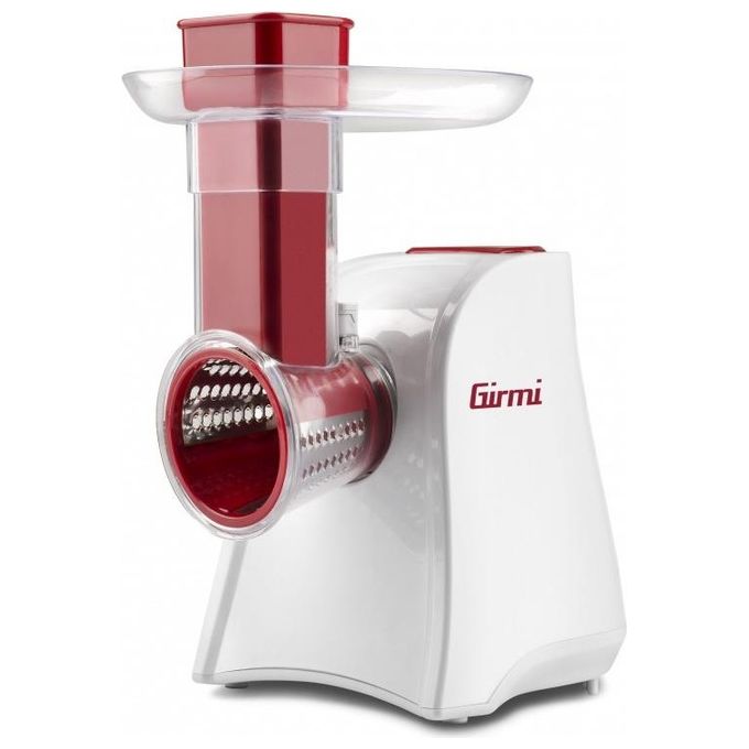 foto del prodotto girmi gt45 grattugia affettaverdure 5 rulli inox 150w bianco rosso