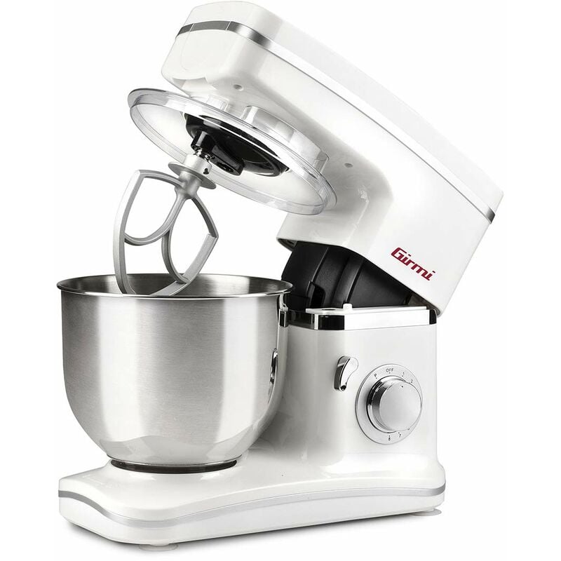 foto del prodotto girmi im30 impastatrice planetaria professionale, 1000w 1300w max , 5.2 litri, 8 velocit , bianco