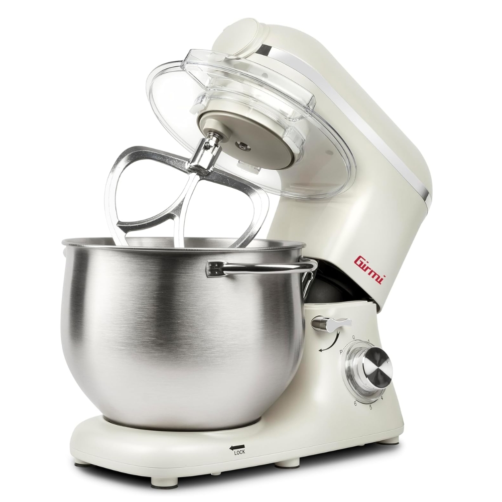 foto del prodotto girmi im50 impastatrice planetaria 8 l pulse contenitore inox con maniglia 6 velocit 2200 w