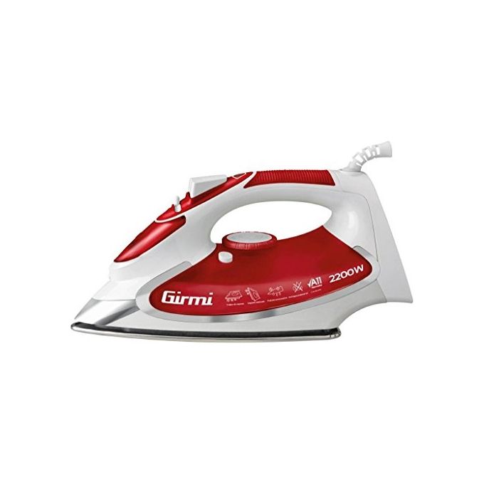 foto del prodotto girmi st50 ferro da stiro a vapore 2200w rosso