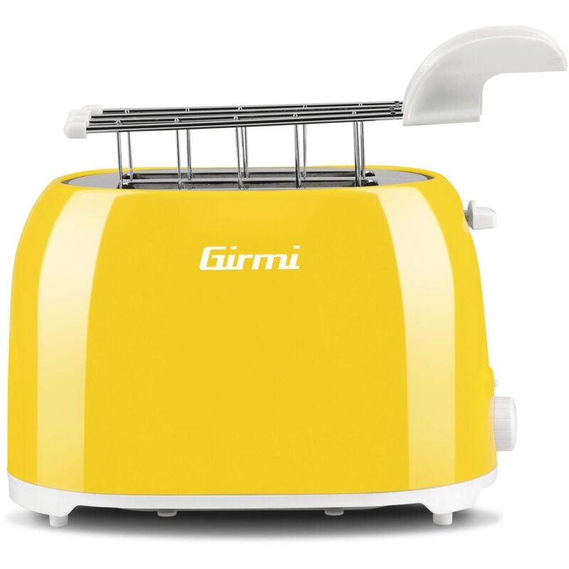 foto del prodotto girmi tp10 tostapane, 750 w, pinze estraibili inox, 7 livelli di cottura, funzione tostafetta, raccogli briciole, espulsione automatica,
