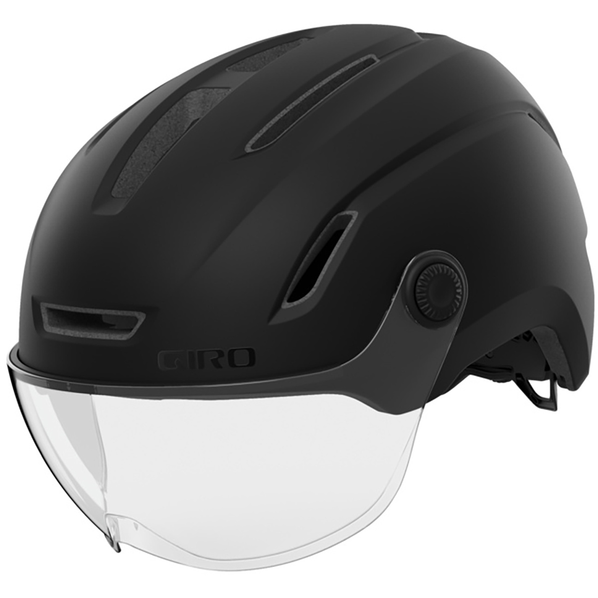 foto del prodotto giro casco da bici con visiera evoke led mips
