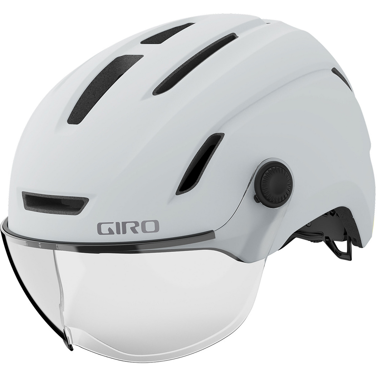 foto del prodotto giro casco da bici con visiera evoke led mips