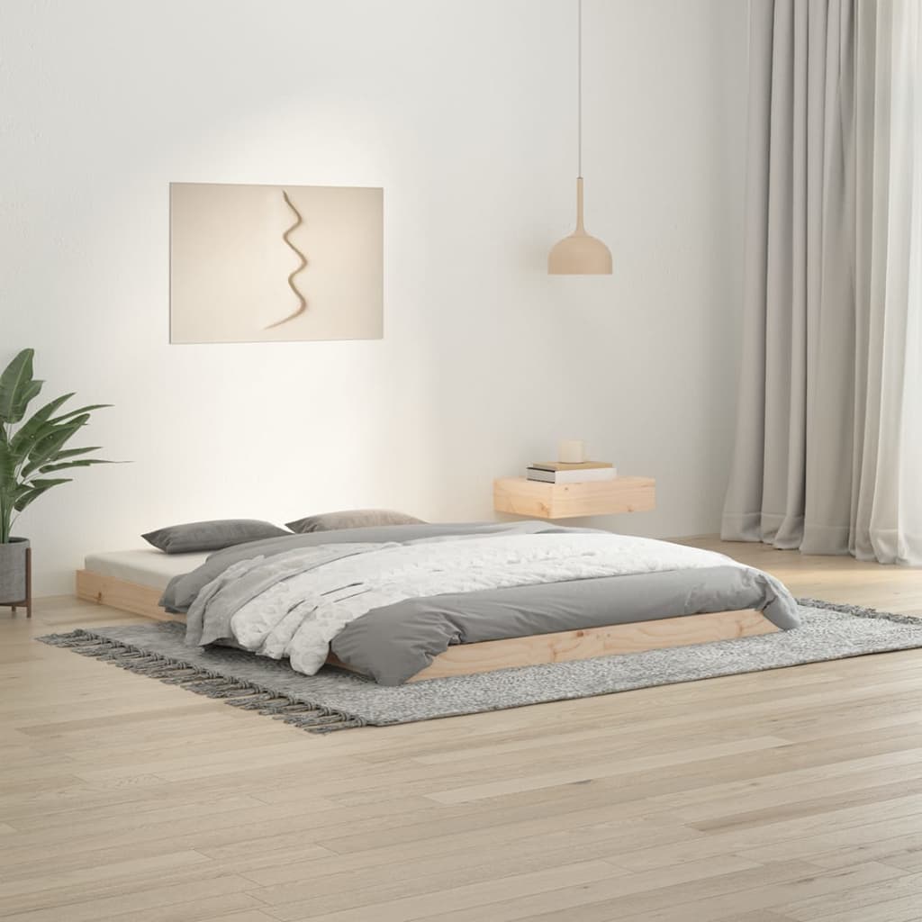 foto del prodotto giroletto 135x190 cm legno massello di pino 4ft6 double cod mxl 62218