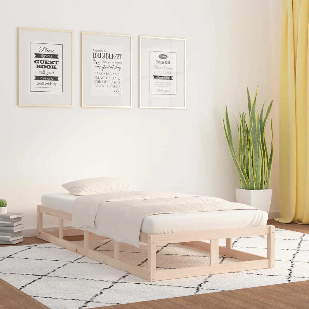 foto del prodotto giroletto 75x190 cm 2ft6 small single in legno massello cod mxl 63647