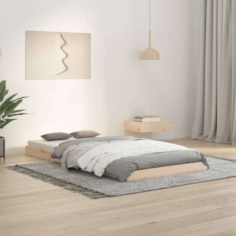 foto del prodotto giroletto 90x190 cm single in legno massello di pino vidaxl
