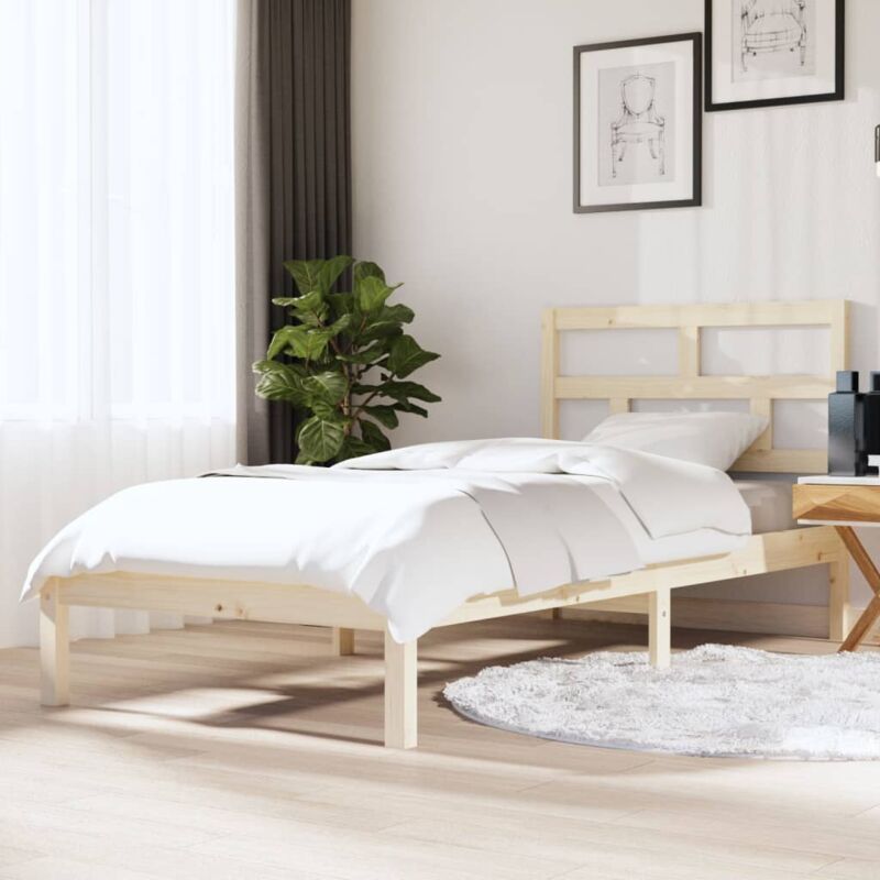 foto del prodotto giroletto 90x190 cm single in legno massello vidaxl