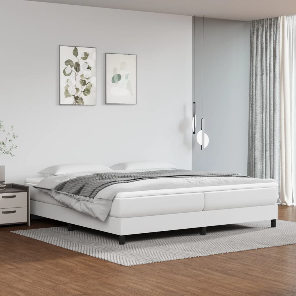 foto del prodotto giroletto a molle bianco 200x200 cm in similpelle cod mxl 42022