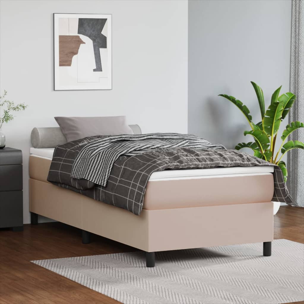 foto del prodotto giroletto a molle cappuccino 90x200 cm in similpelle cod mxl 59222