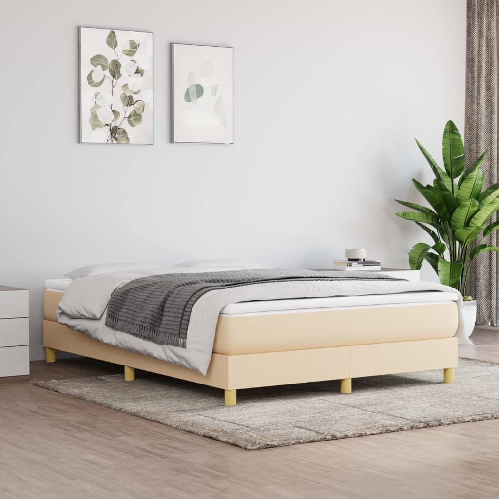foto del prodotto giroletto a molle crema 140x190 cm in tessuto cod mxl 60214