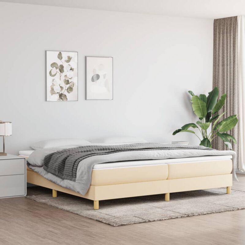 foto del prodotto giroletto a molle crema 200x200 cm in tessuto cod mxl 60344