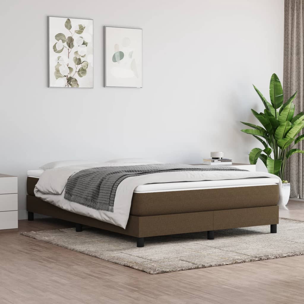 foto del prodotto giroletto a molle marrone scuro 140x200 cm in tessuto cod mxl 39469