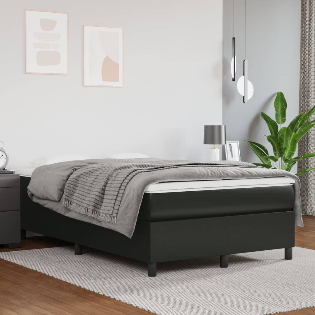 foto del prodotto giroletto a molle nero 120x200 cm in similpelle cod mxl 64473