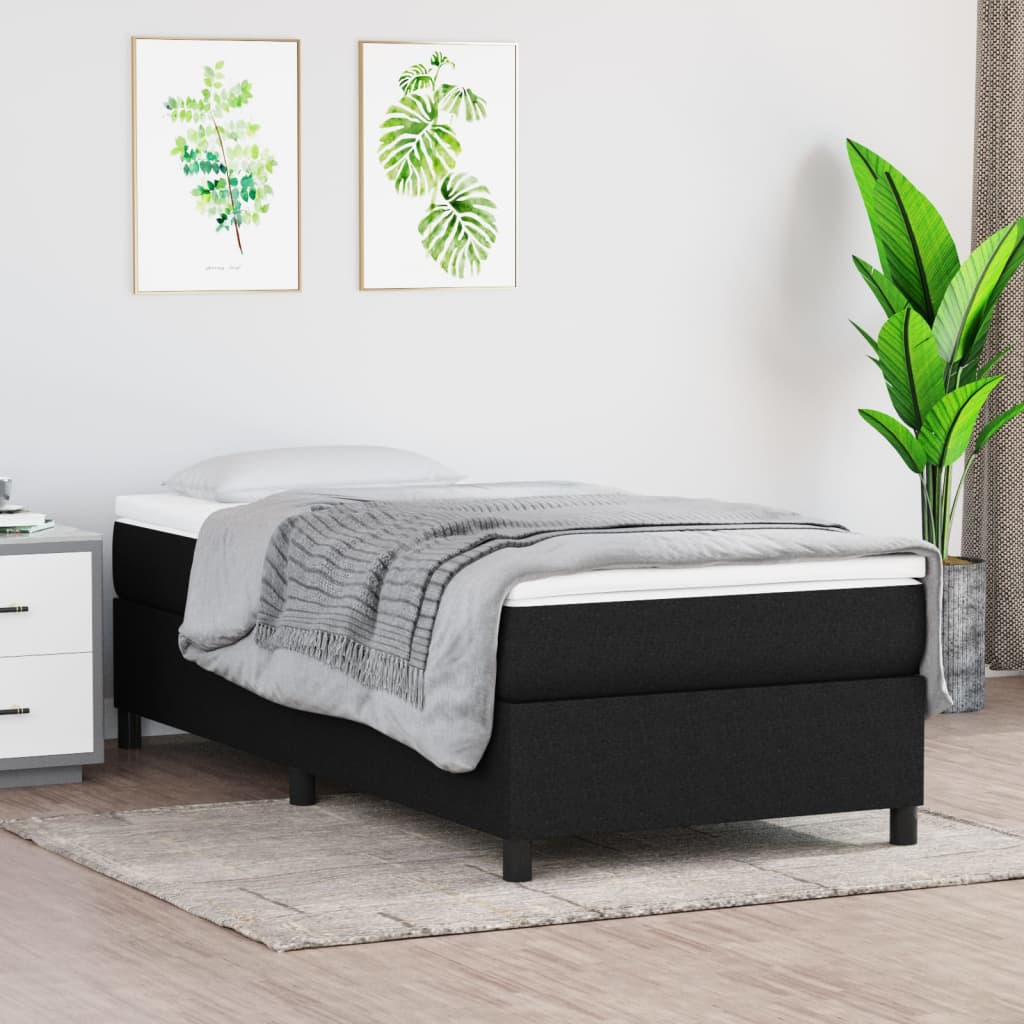 foto del prodotto giroletto a molle nero 80x200 cm in tessuto cod mxl 57160