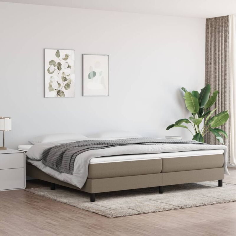 foto del prodotto giroletto a molle rete letto doghe tortora 200x200 cm in tessuto bv663217 bonnevie