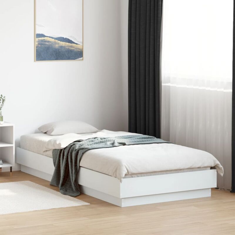 foto del prodotto giroletto bianco 100x200 cm in legno massello vidaxl