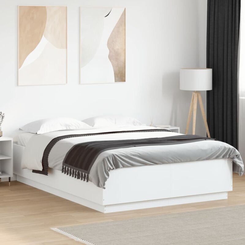 foto del prodotto giroletto bianco 140x200 cm in legno multistrato vidaxl