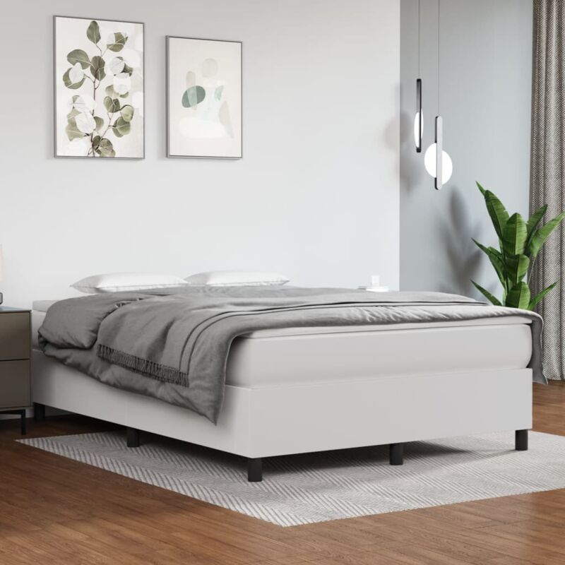foto del prodotto giroletto bianco 140x200 cm in similpelle vidaxl