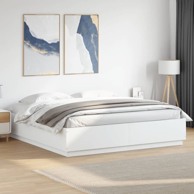 foto del prodotto giroletto bianco 200x200 cm in legno multistrato vidaxl