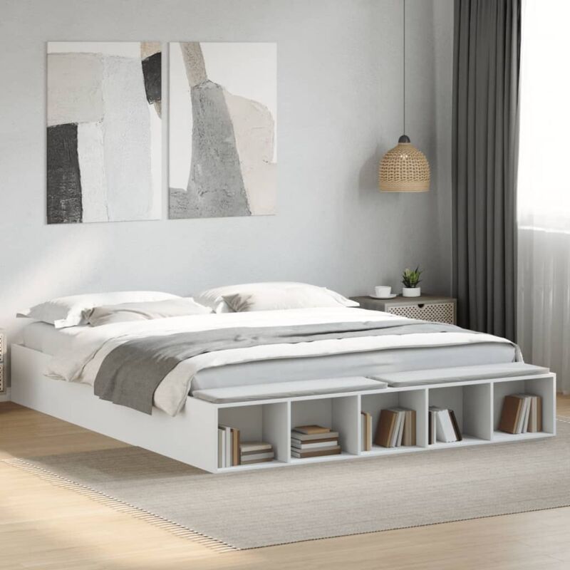 foto del prodotto giroletto bianco 200x200 cm in legno multistrato vidaxl