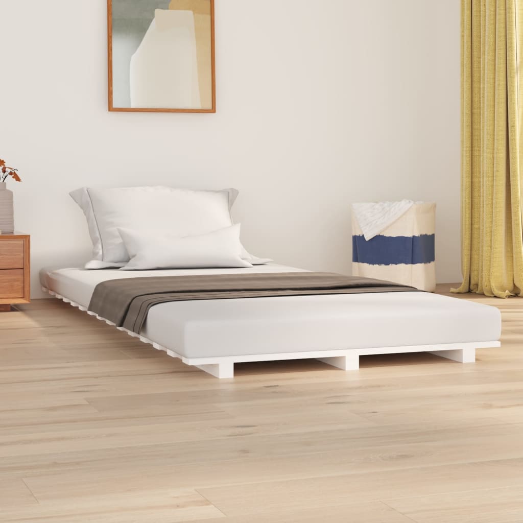 foto del prodotto giroletto bianco 90x190 cm in legno massello di pino cod mxl 58849