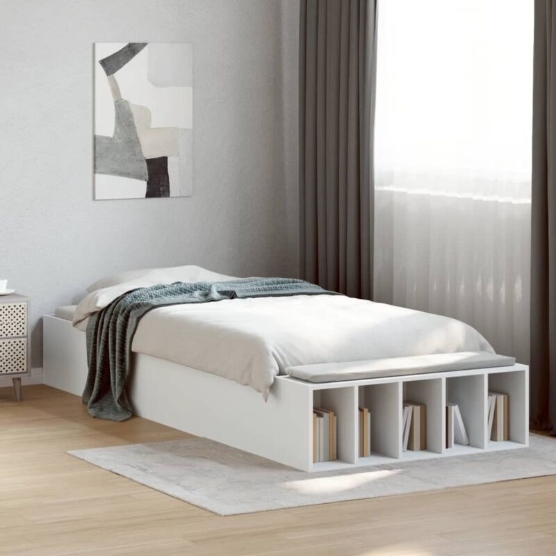 foto del prodotto giroletto bianco 90x190 cm in legno multistrato vidaxl