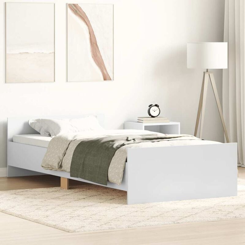 foto del prodotto giroletto bianco 90x200 cm in legno multistrato vidaxl