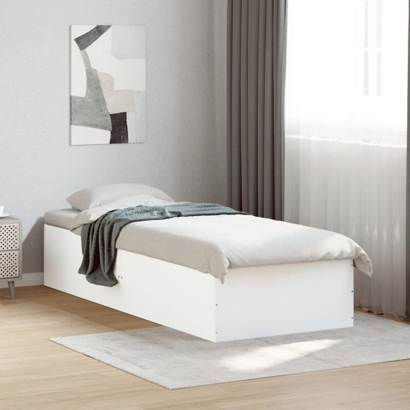 foto del prodotto giroletto bianco 90x200 cm in legno multistrato vidaxl