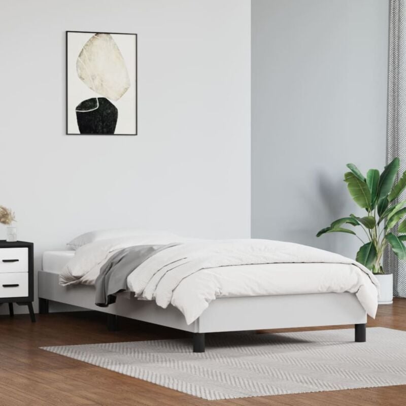foto del prodotto giroletto bianco 90x200 cm in similpelle vidaxl