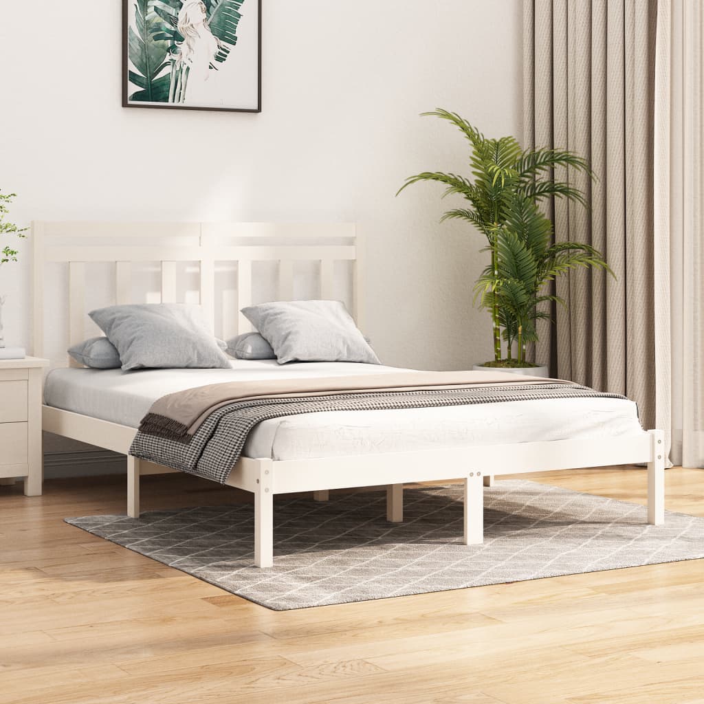 foto del prodotto giroletto bianco in legno massello 160x200 cm cod mxl 58439