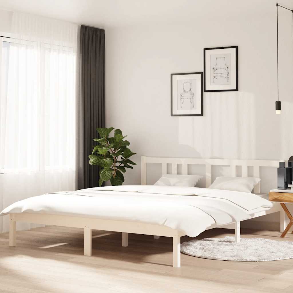 foto del prodotto giroletto bianco in legno massello 160x200 cm cod mxl 61920