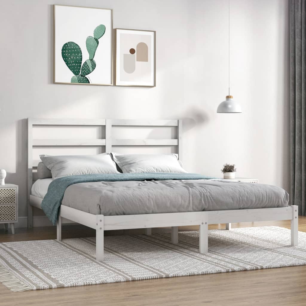 foto del prodotto giroletto bianco in legno massello di pino 140x200 cm cod mxl 58013