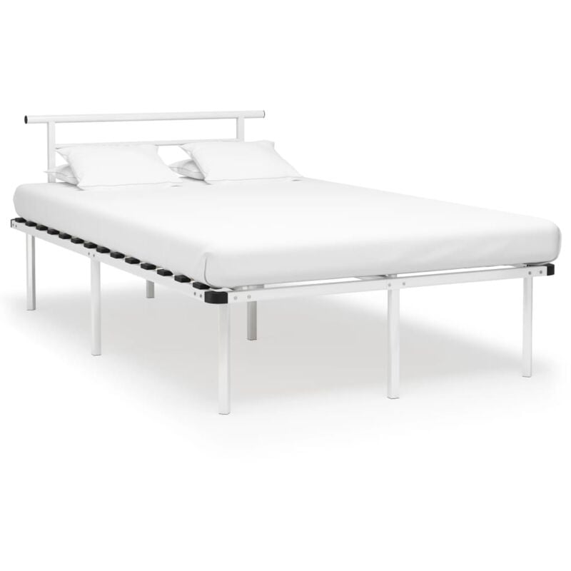 foto del prodotto giroletto bianco in metallo 120x200 cm vidaxl