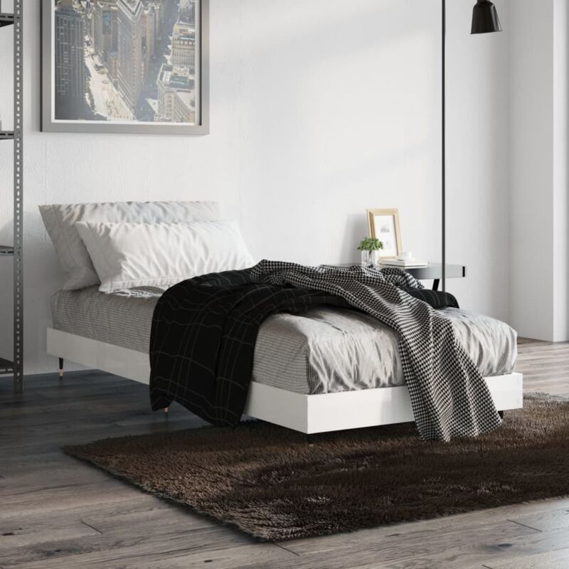 foto del prodotto giroletto bianco lucido 75x190 cm in legno multistrato - vidaxl