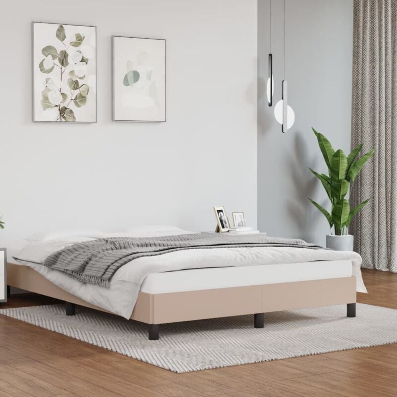 foto del prodotto giroletto cappuccino 140x200 cm in similpelle vidaxl
