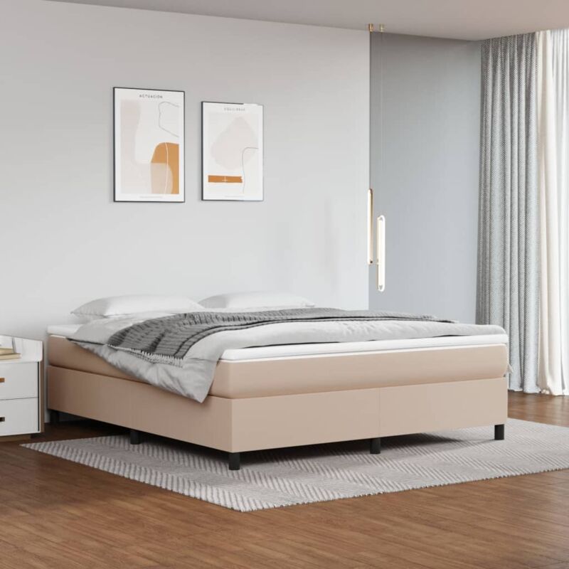 foto del prodotto giroletto cappuccino 180x200 cm in similpelle vidaxl 470409