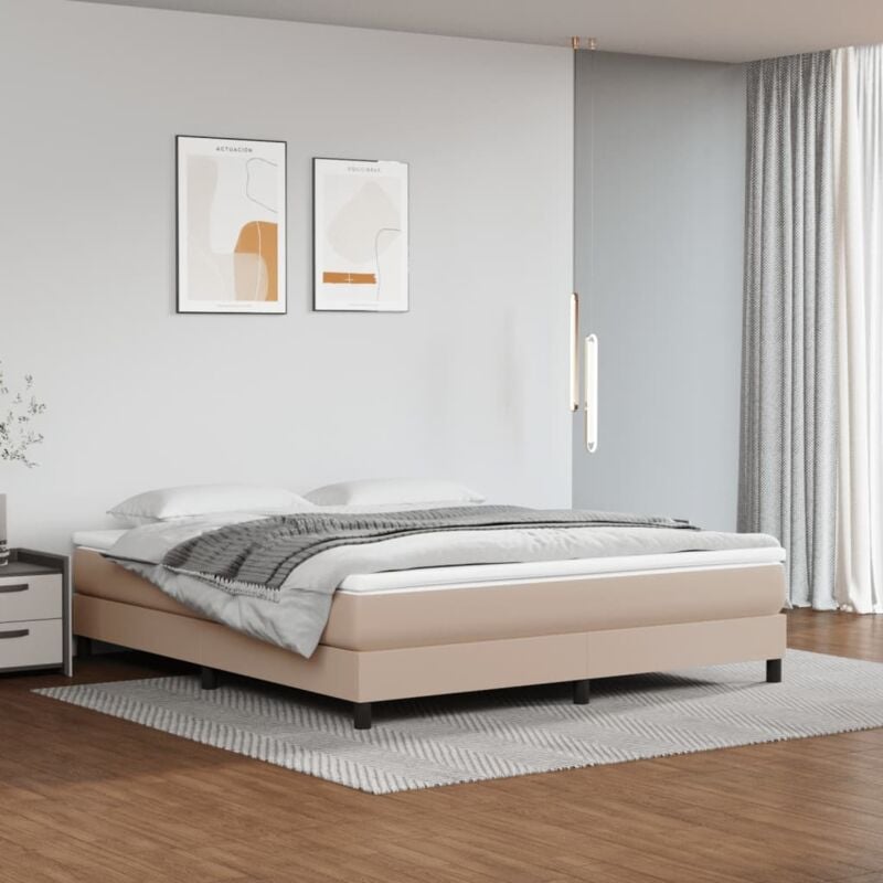 foto del prodotto giroletto cappuccino 180x200 cm in similpelle vidaxl