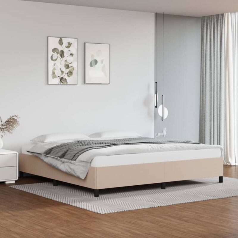 foto del prodotto giroletto cappuccino 200x200 cm in similpelle vidaxl