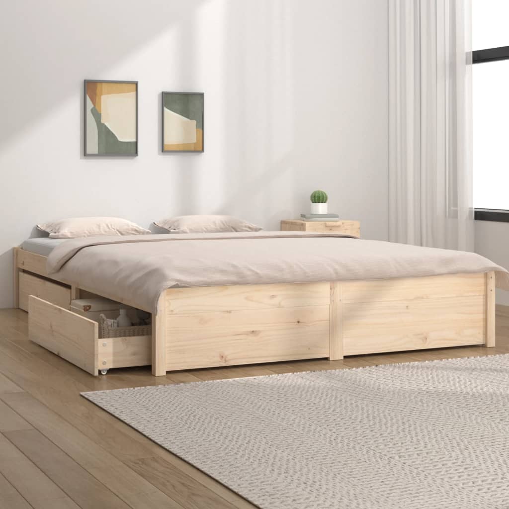 foto del prodotto giroletto con cassetti 135x190 cm 4ft double cod mxl 57484