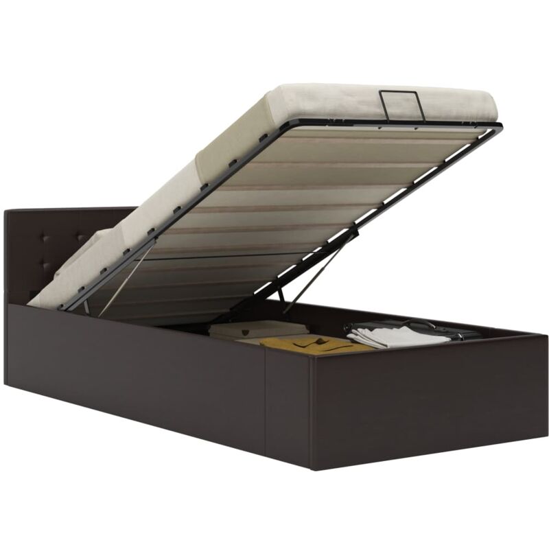 foto del prodotto giroletto con contenitore idraulico grigio similpelle 90x200cm